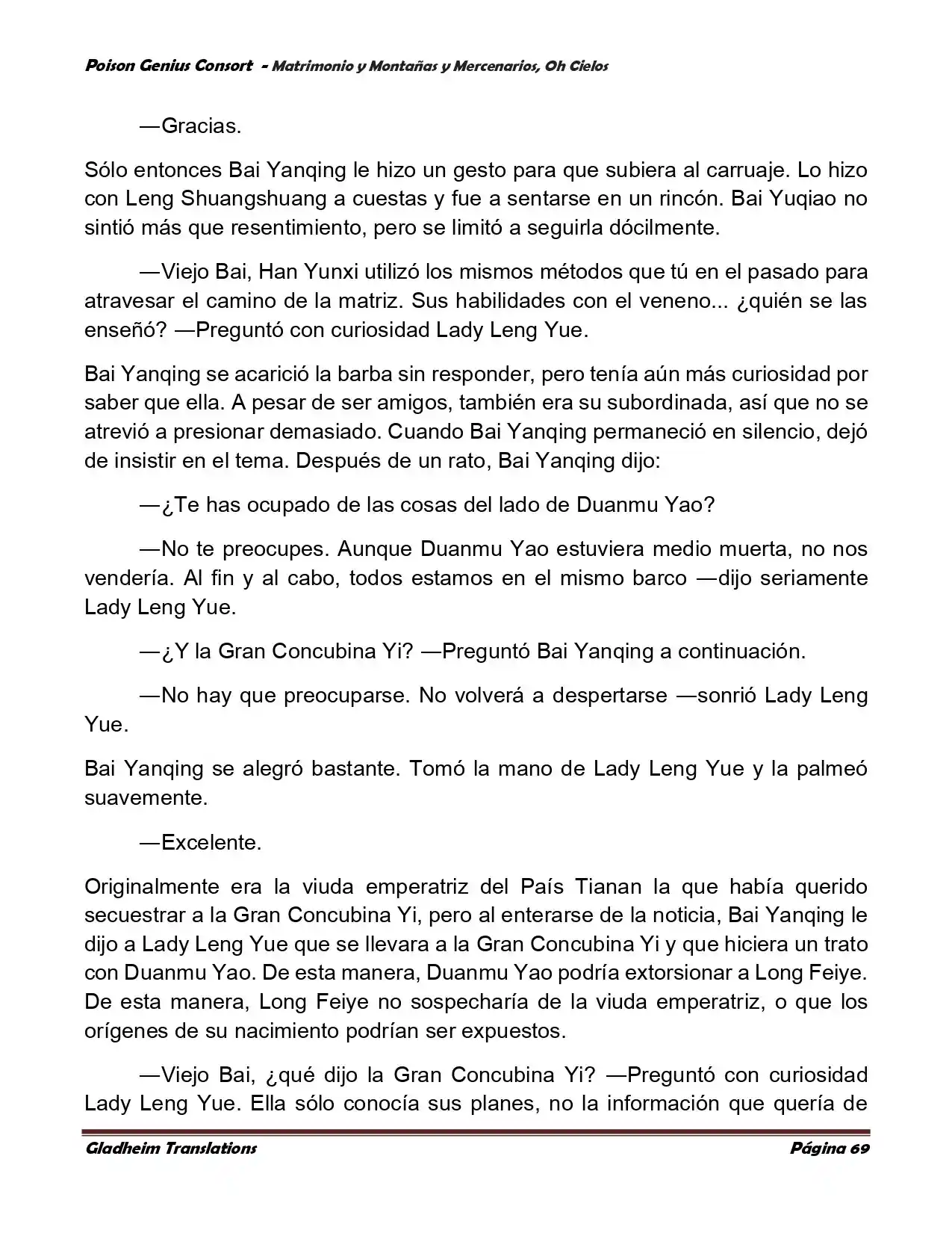 Poison Genious Consort (Novela) - Capítulo 384 - Página 69 - LectorTMOo