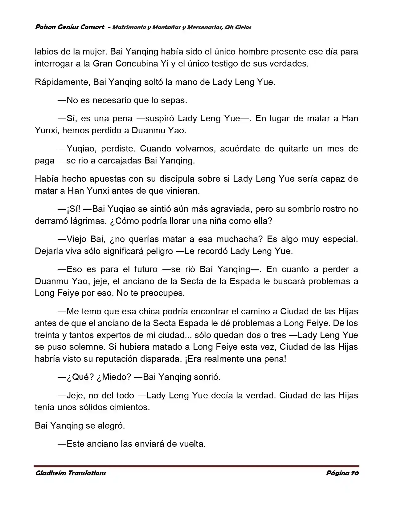 Poison Genious Consort (Novela) - Capítulo 384 - Página 70 - LectorTMOo