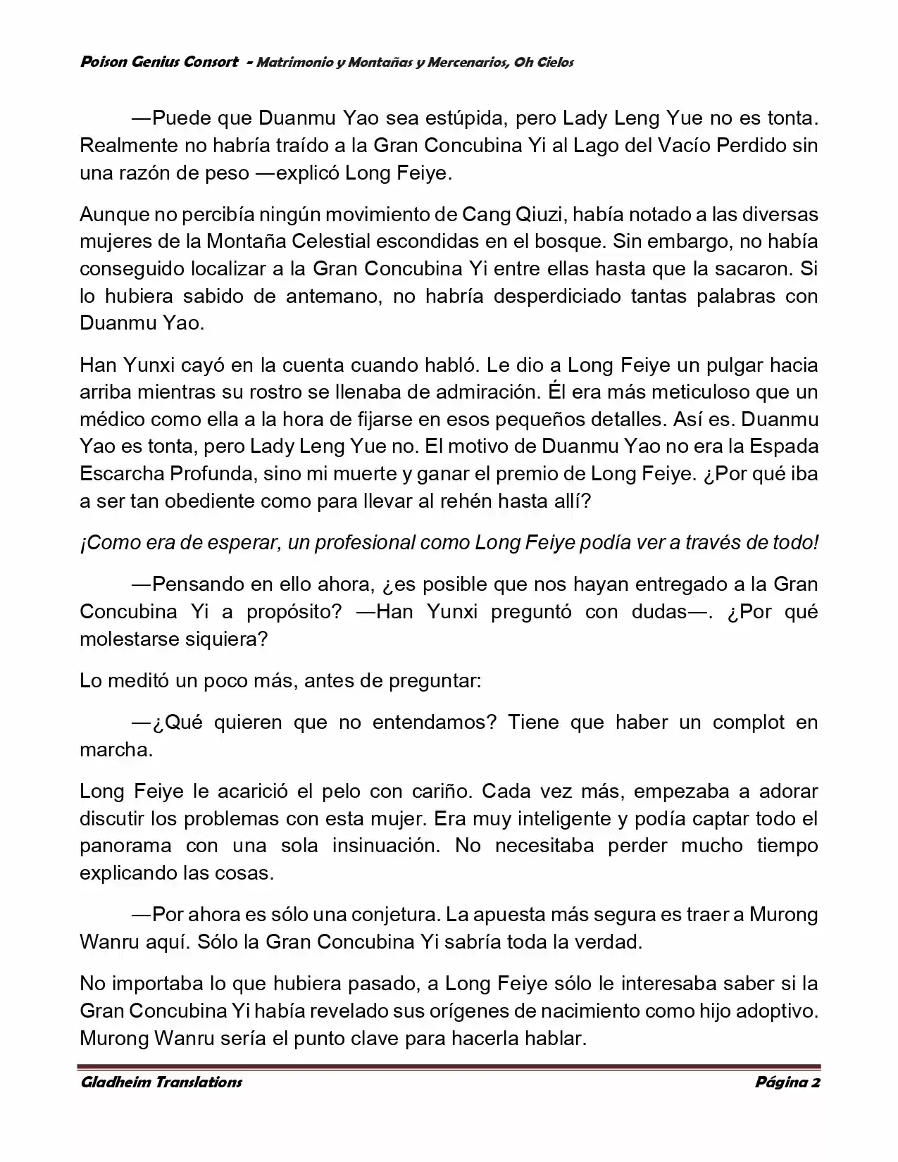 Poison Genious Consort (Novela) - Capítulo 385 - Página 2 - LectorTMOo