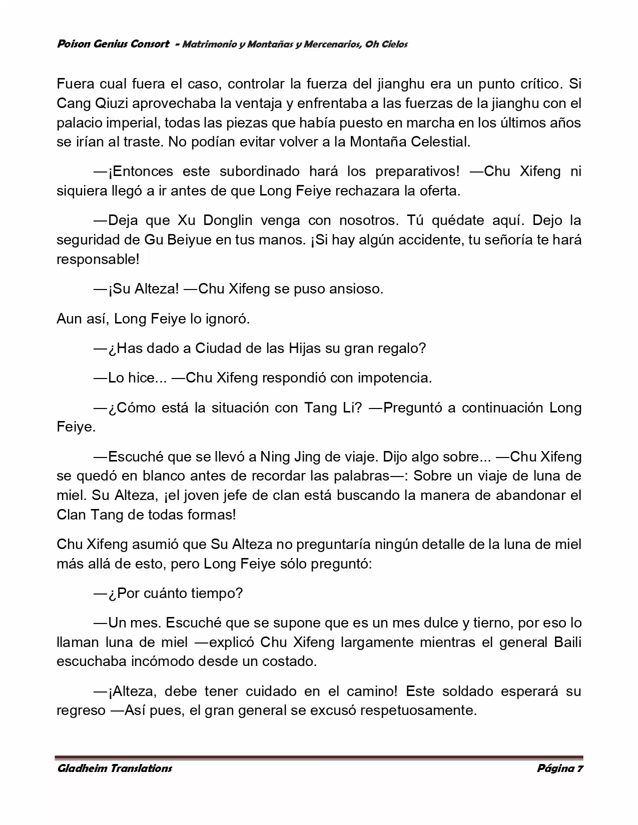 Poison Genious Consort (Novela) - Capítulo 385 - Página 7 - LectorTMOo