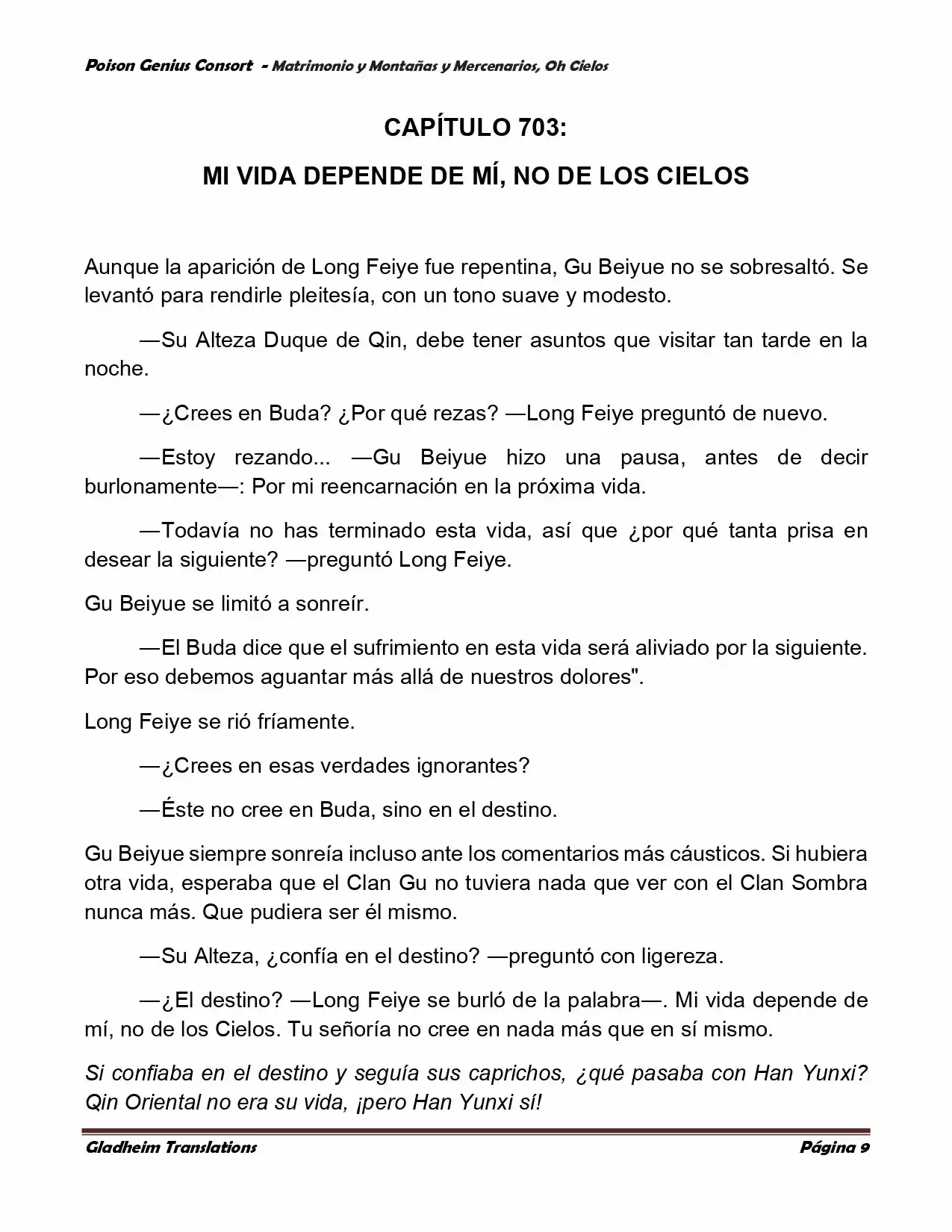 Poison Genious Consort (Novela) - Capítulo 385 - Página 9 - LectorTMOo