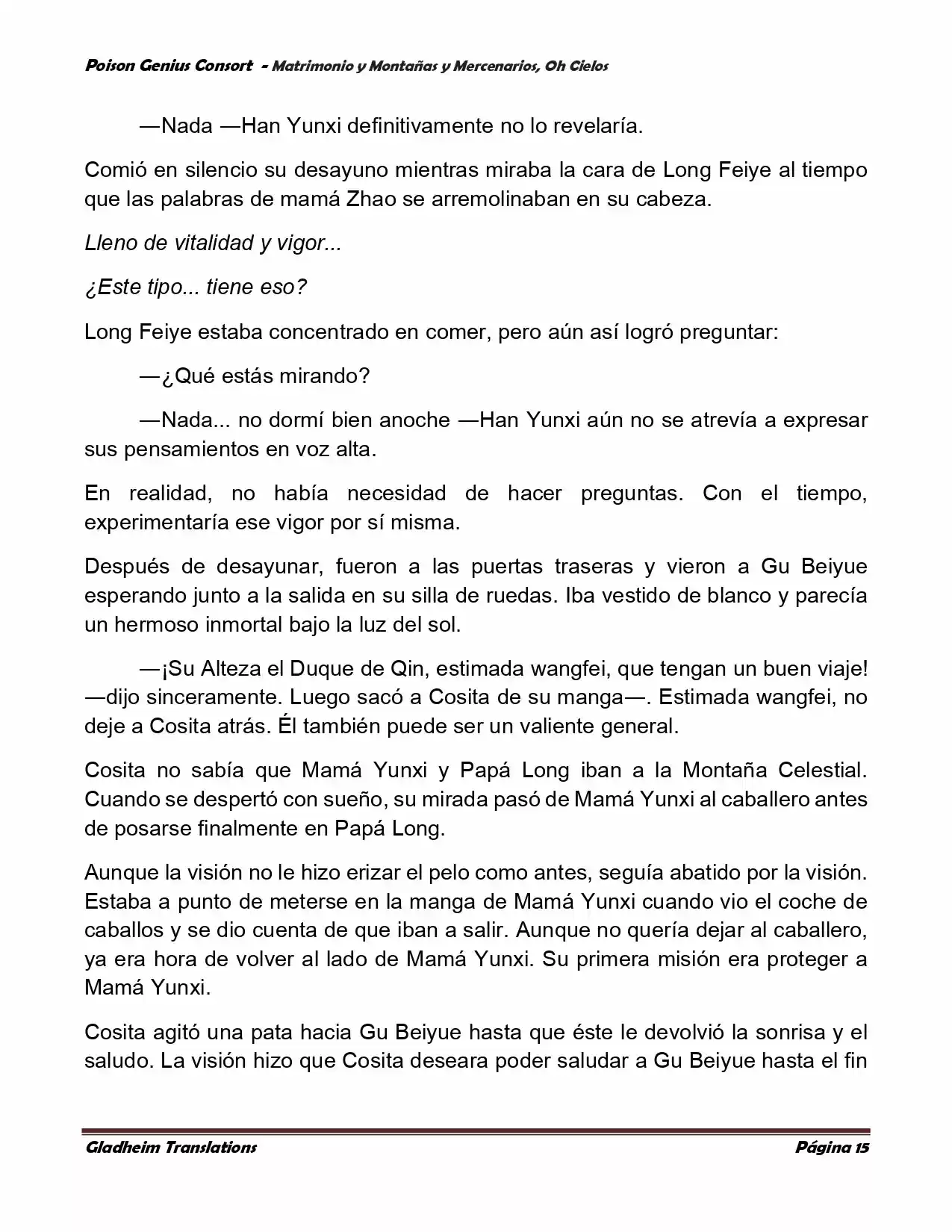 Poison Genious Consort (Novela) - Capítulo 385 - Página 15 - LectorTMOo