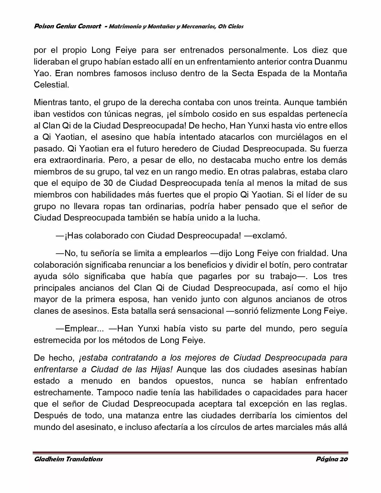 Poison Genious Consort (Novela) - Capítulo 385 - Página 20 - LectorTMOo