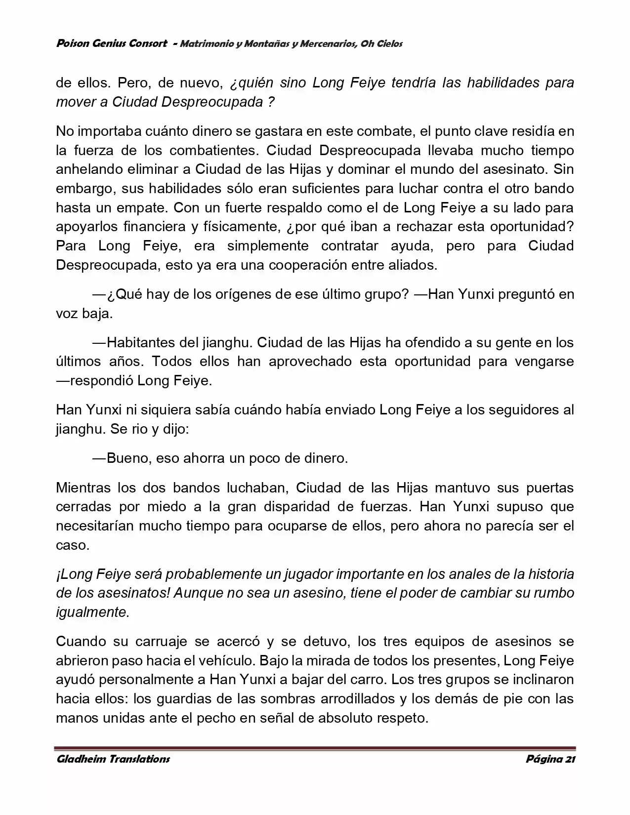 Poison Genious Consort (Novela) - Capítulo 385 - Página 21 - LectorTMOo