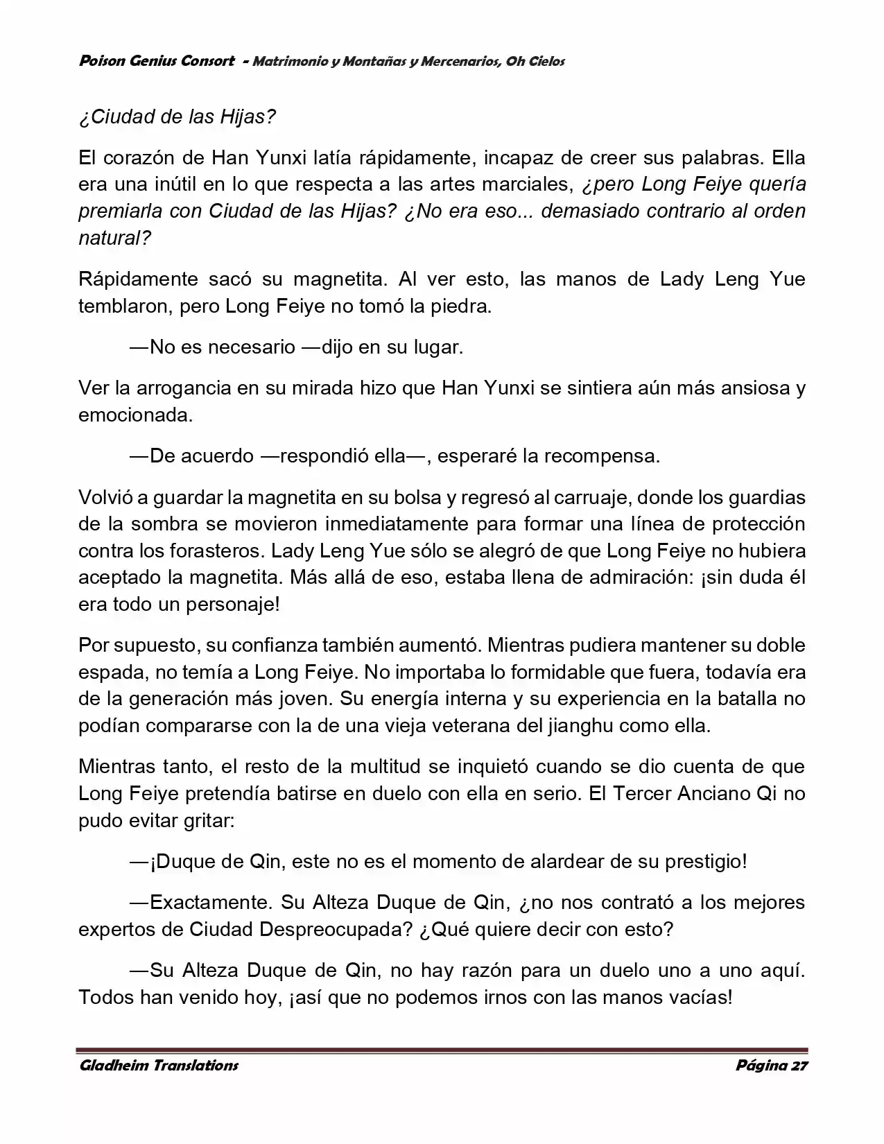 Poison Genious Consort (Novela) - Capítulo 385 - Página 27 - LectorTMOo