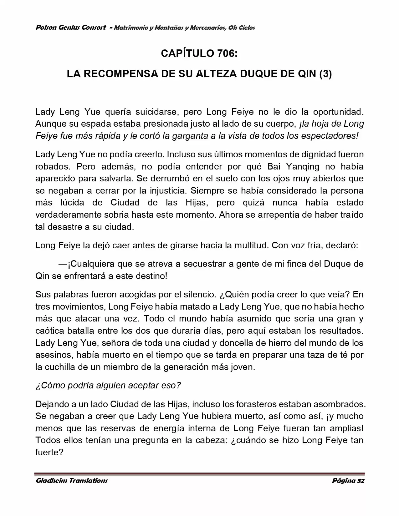 Poison Genious Consort (Novela) - Capítulo 385 - Página 32 - LectorTMOo