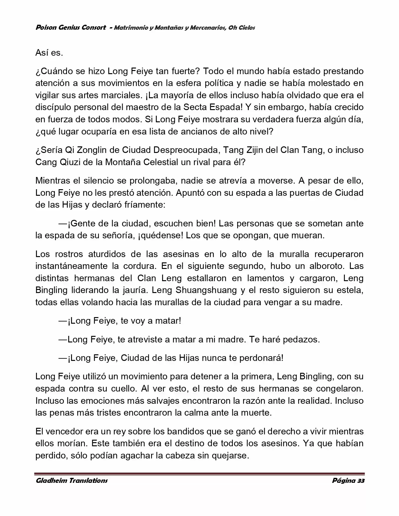 Poison Genious Consort (Novela) - Capítulo 385 - Página 33 - LectorTMOo