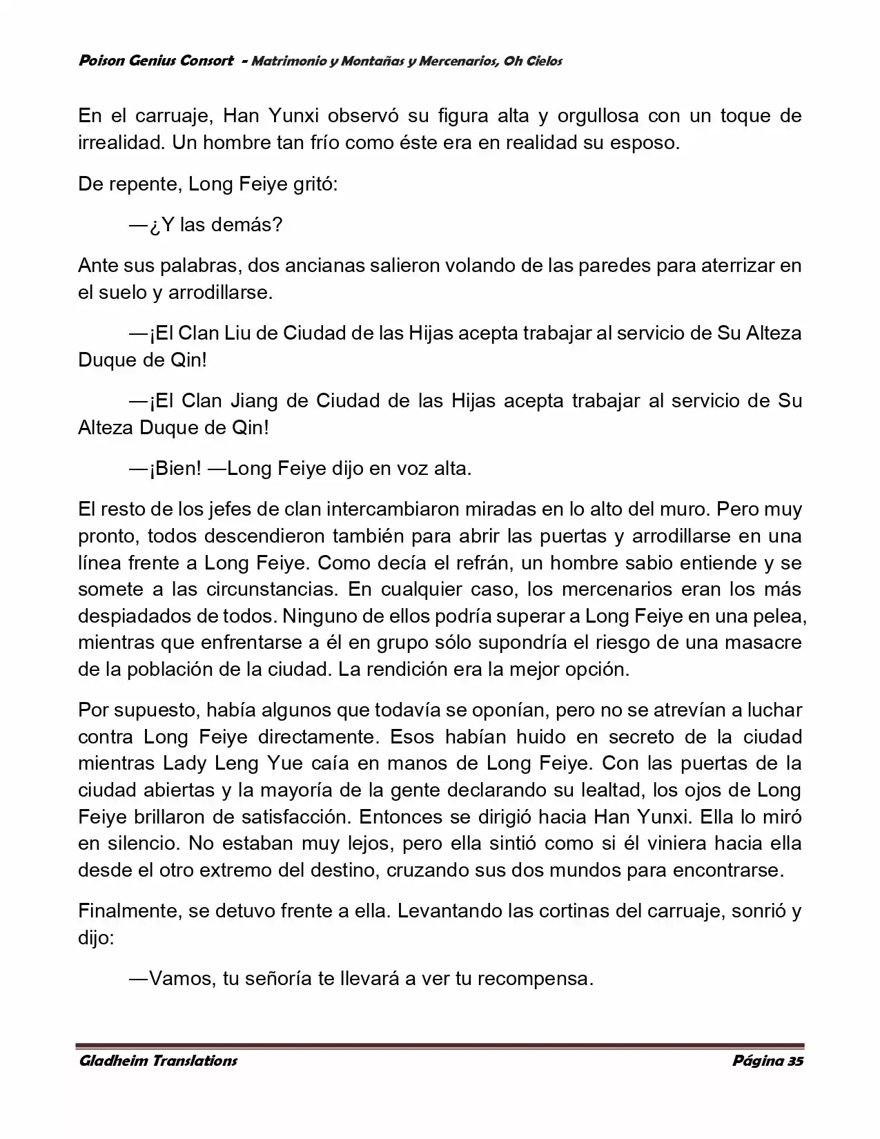 Poison Genious Consort (Novela) - Capítulo 385 - Página 35 - LectorTMOo