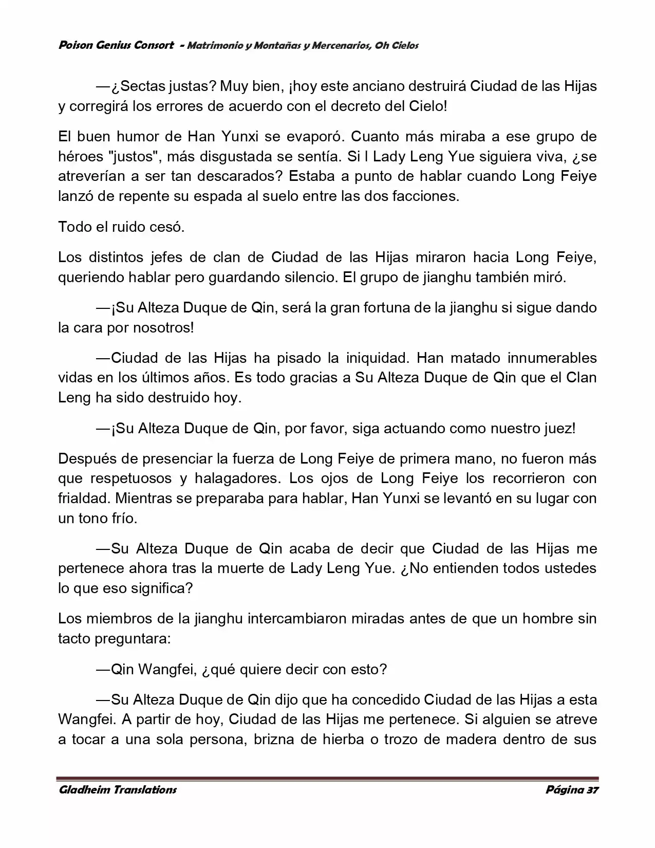 Poison Genious Consort (Novela) - Capítulo 385 - Página 37 - LectorTMOo