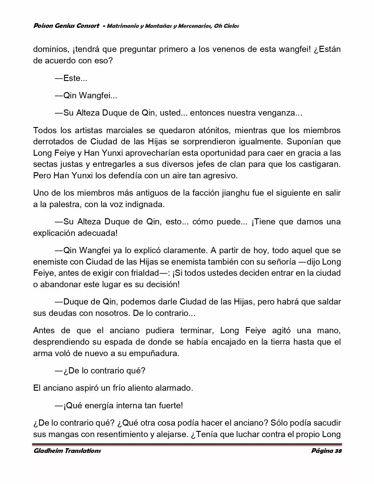 Poison Genious Consort (Novela) - Capítulo 385 - Página 38 - LectorTMOo
