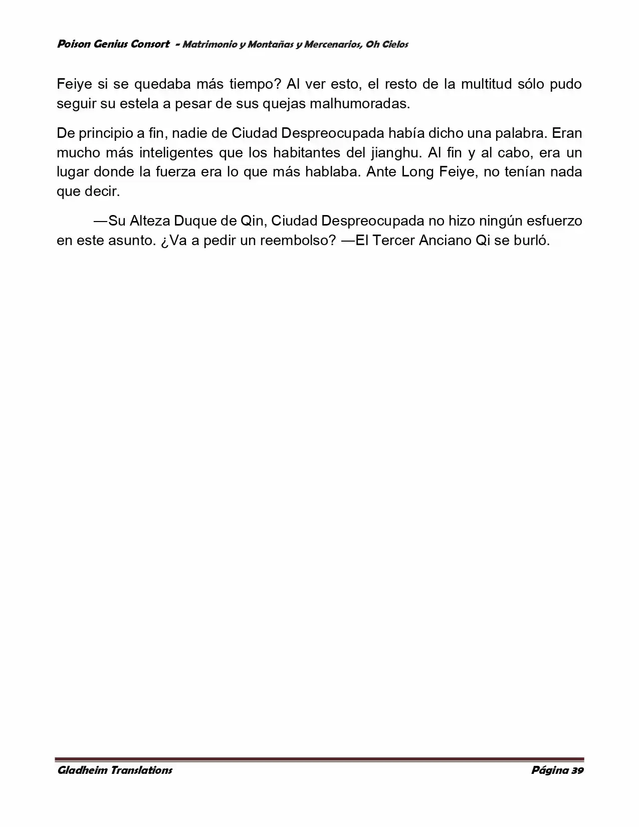 Poison Genious Consort (Novela) - Capítulo 385 - Página 39 - LectorTMOo