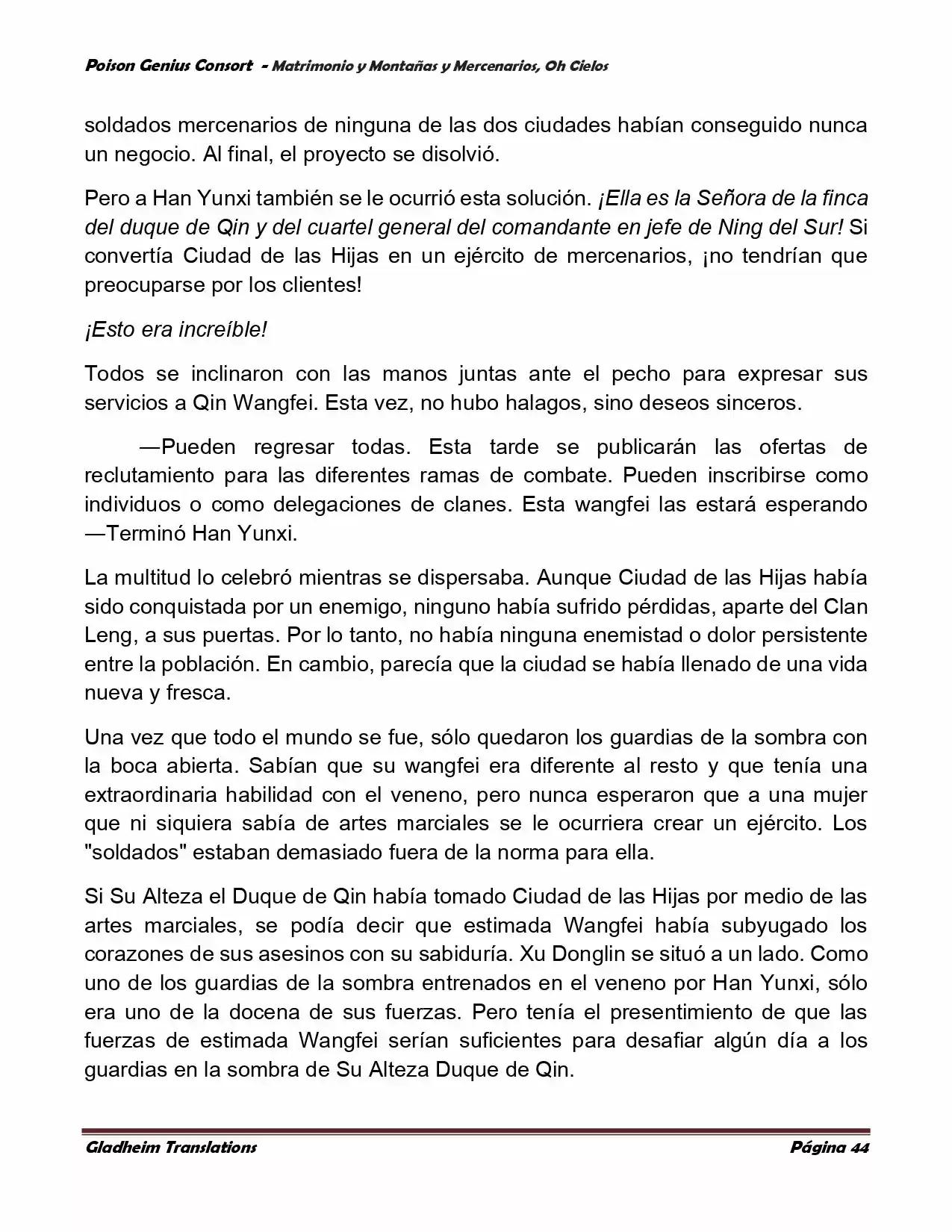 Poison Genious Consort (Novela) - Capítulo 385 - Página 44 - LectorTMOo