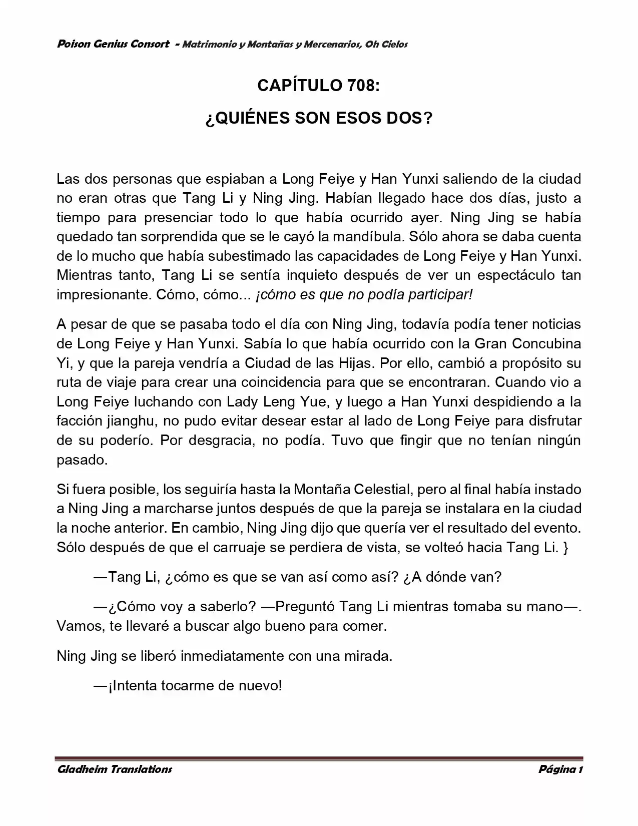Poison Genious Consort (Novela) - Capítulo 386 - Página 1 - LectorTMOo