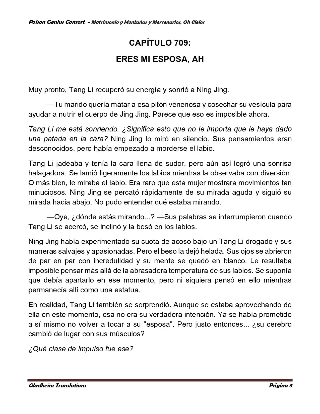 Poison Genious Consort (Novela) - Capítulo 386 - Página 8 - LectorTMOo