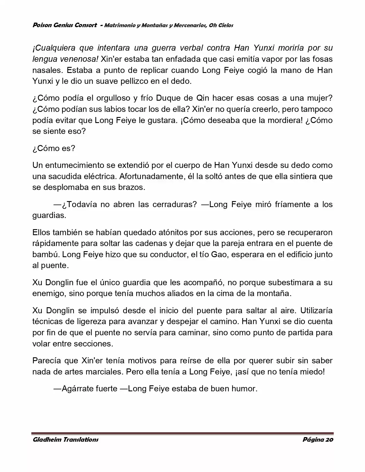 Poison Genious Consort (Novela) - Capítulo 386 - Página 20 - LectorTMOo