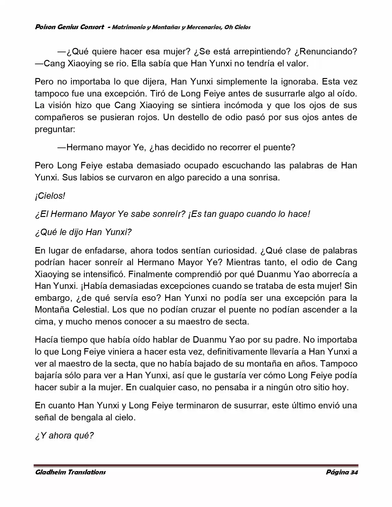 Poison Genious Consort (Novela) - Capítulo 386 - Página 34 - LectorTMOo