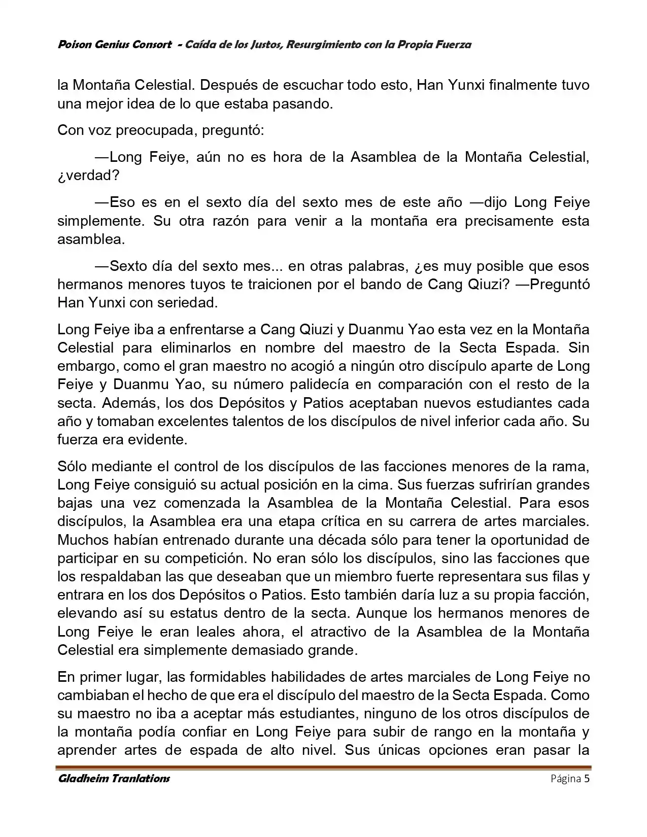 Poison Genious Consort (Novela) - Capítulo 387 - Página 5 - LectorTMOo