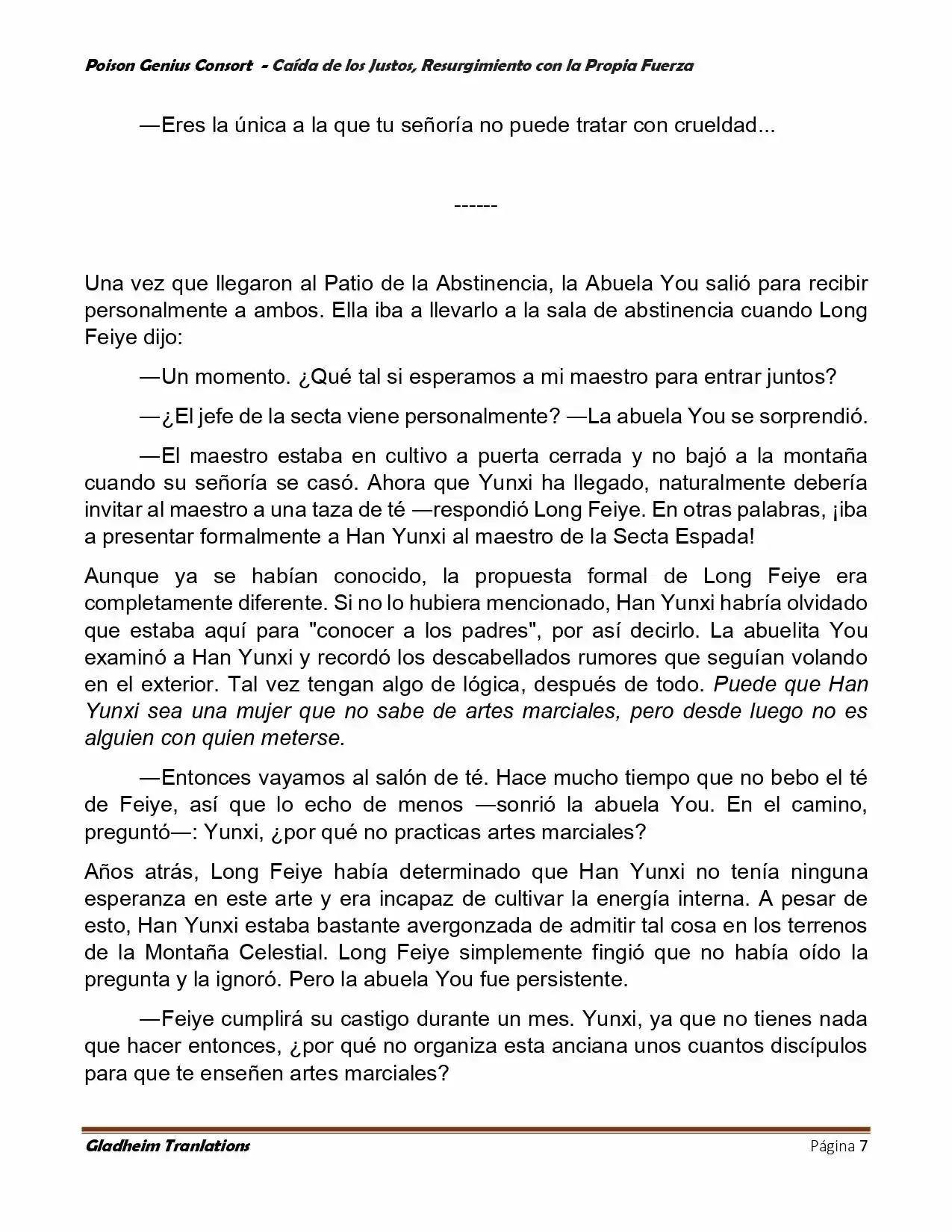 Poison Genious Consort (Novela) - Capítulo 388 - Página 7 - LectorTMOo