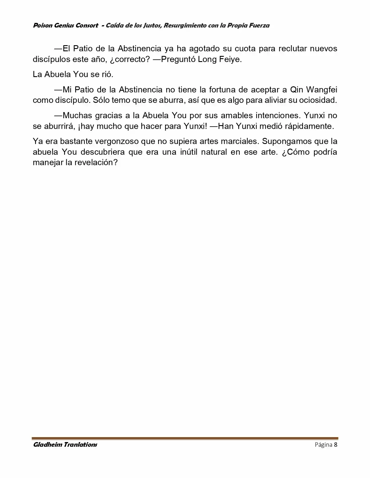 Poison Genious Consort (Novela) - Capítulo 388 - Página 8 - LectorTMOo