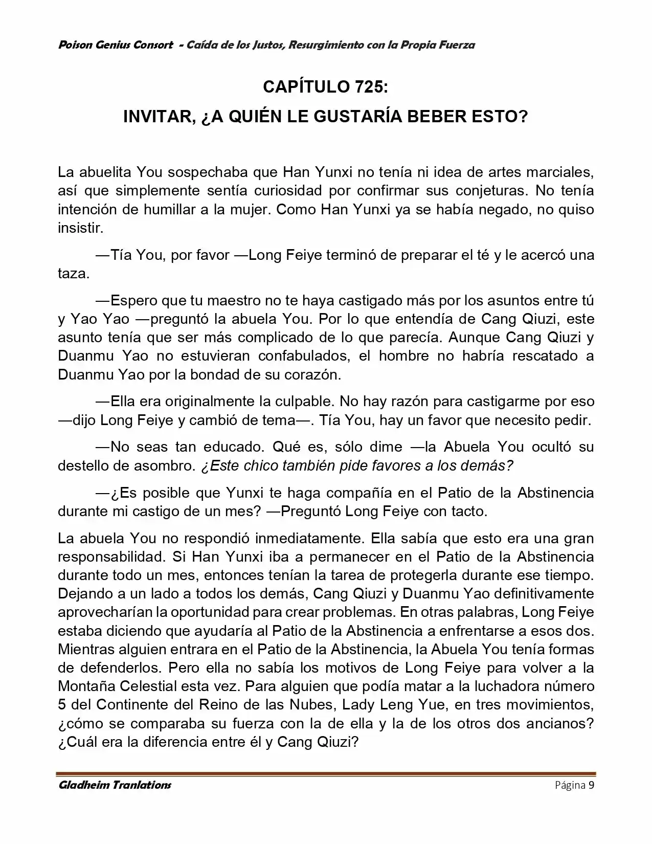 Poison Genious Consort (Novela) - Capítulo 388 - Página 9 - LectorTMOo