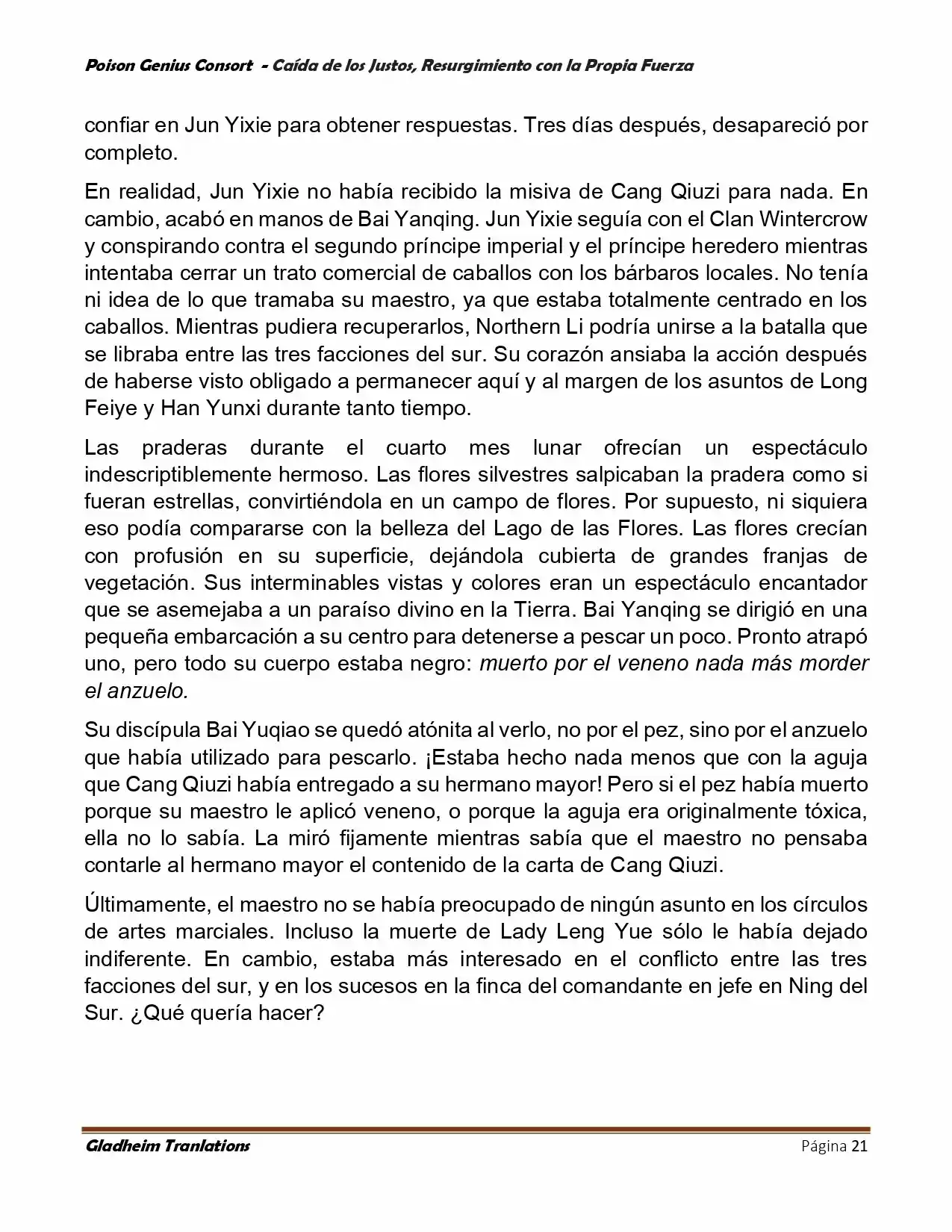 Poison Genious Consort (Novela) - Capítulo 388 - Página 21 - LectorTMOo
