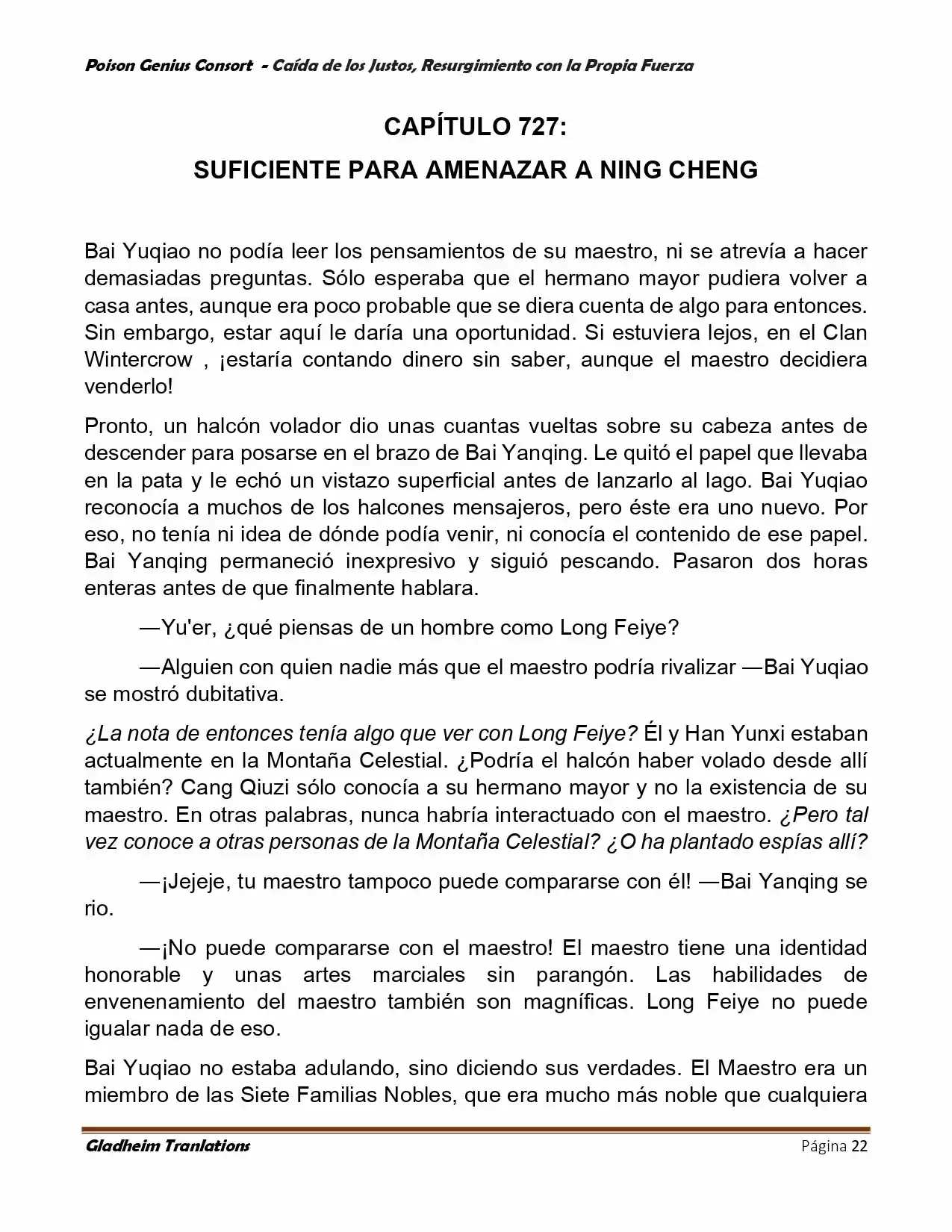 Poison Genious Consort (Novela) - Capítulo 388 - Página 22 - LectorTMOo