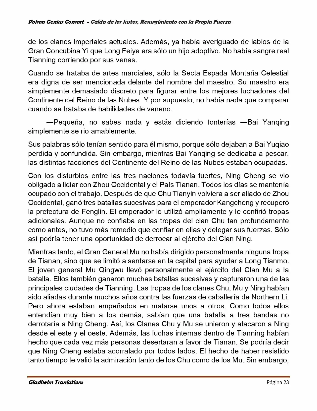 Poison Genious Consort (Novela) - Capítulo 388 - Página 23 - LectorTMOo
