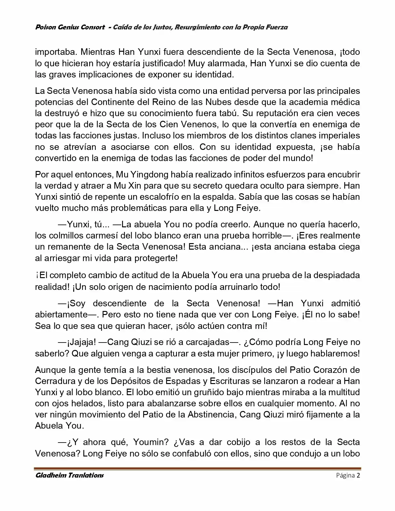 Poison Genious Consort (Novela) - Capítulo 389 - Página 2 - LectorTMOo