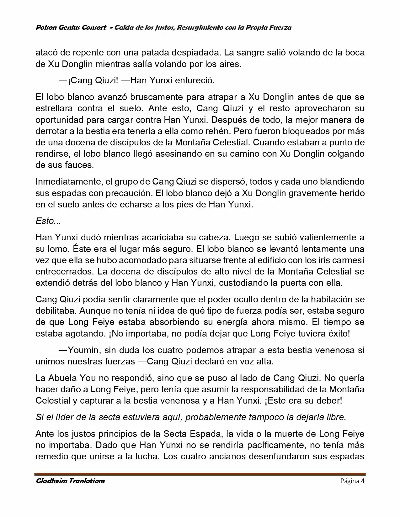 Poison Genious Consort (Novela) - Capítulo 389 - Página 4 - LectorTMOo