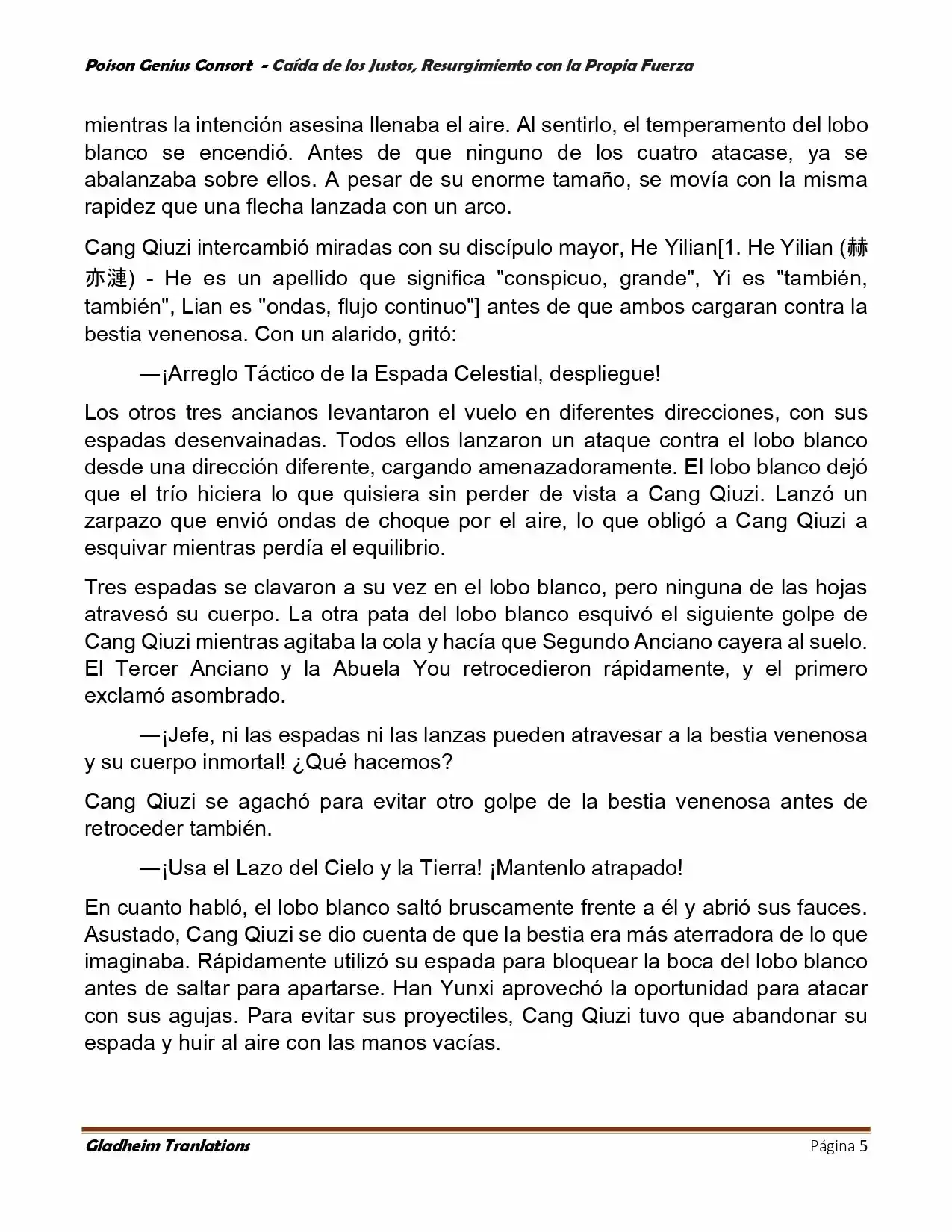 Poison Genious Consort (Novela) - Capítulo 389 - Página 5 - LectorTMOo