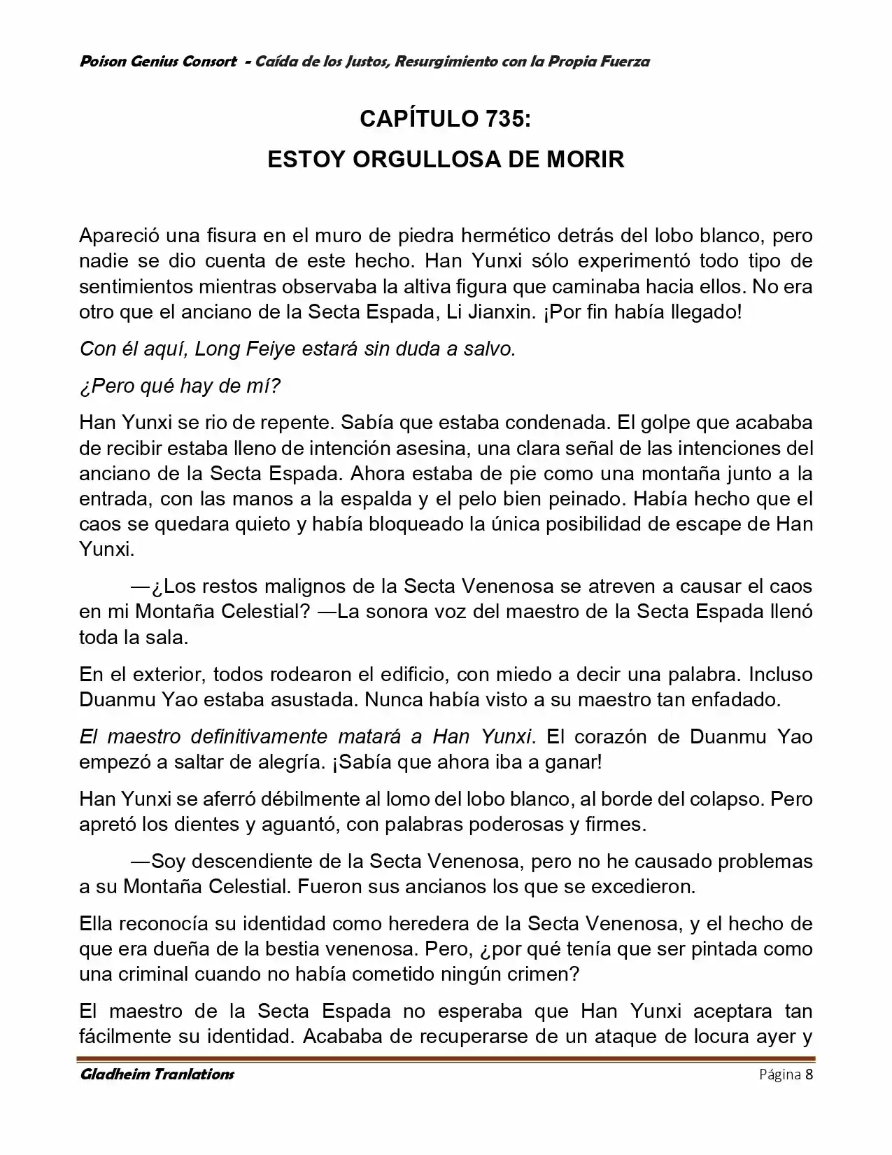 Poison Genious Consort (Novela) - Capítulo 389 - Página 8 - LectorTMOo