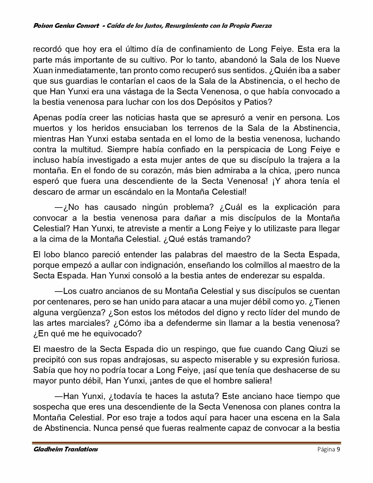 Poison Genious Consort (Novela) - Capítulo 389 - Página 9 - LectorTMOo