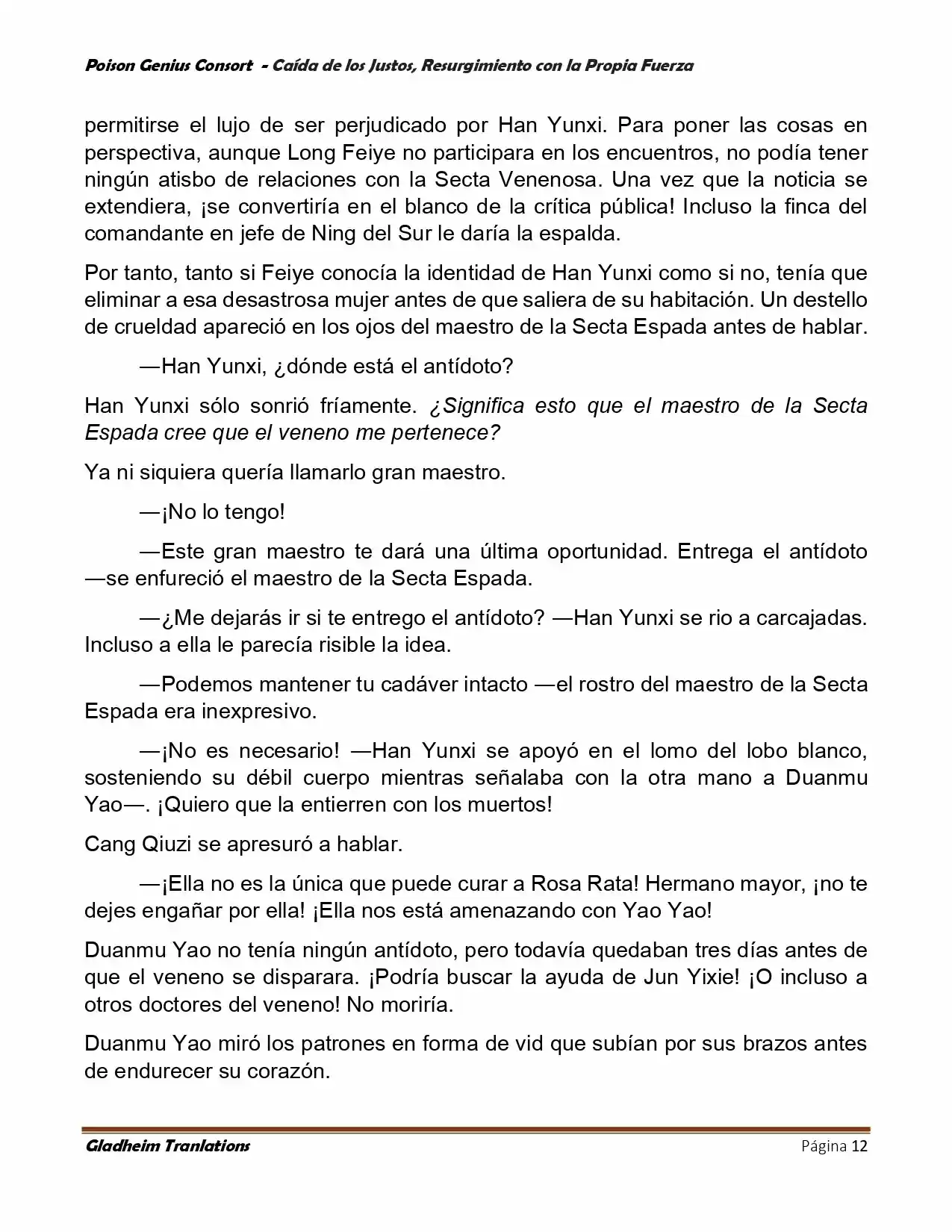 Poison Genious Consort (Novela) - Capítulo 389 - Página 12 - LectorTMOo