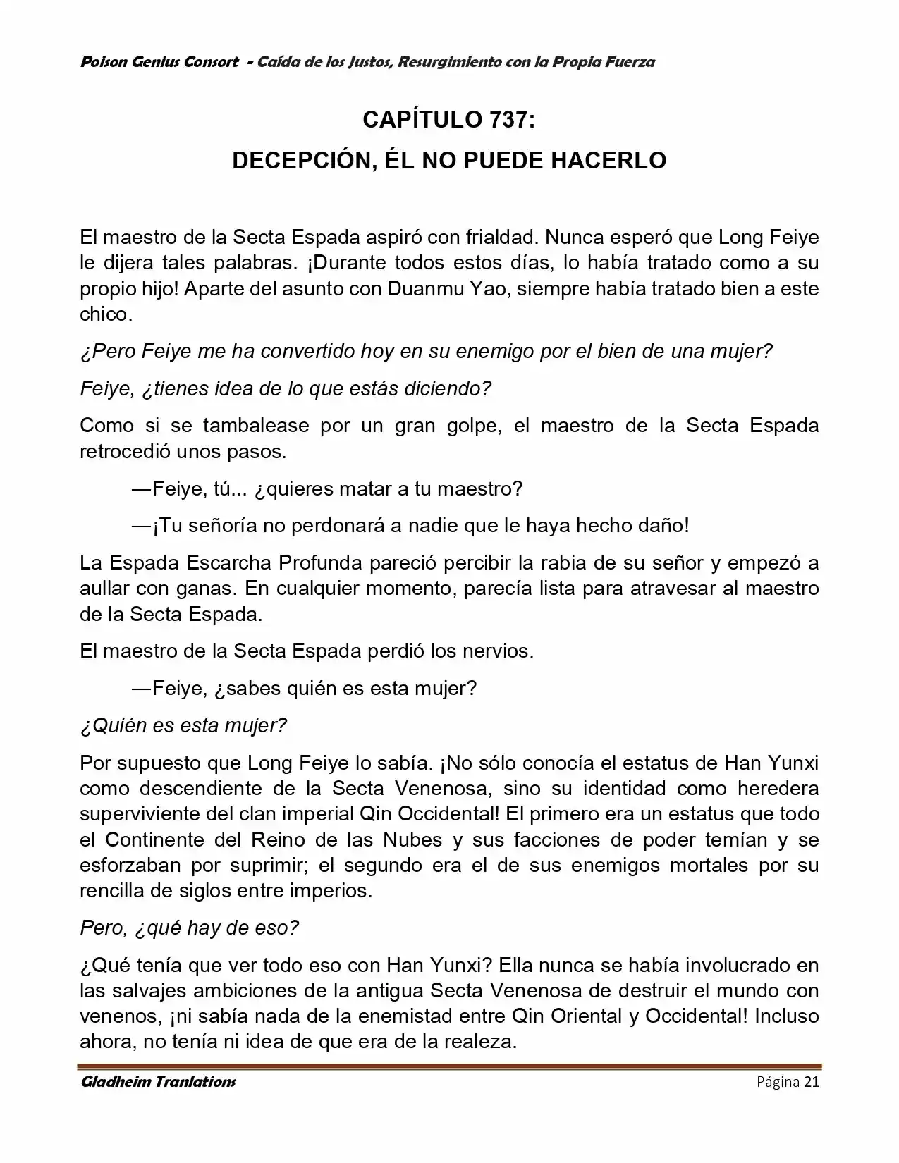 Poison Genious Consort (Novela) - Capítulo 389 - Página 21 - LectorTMOo