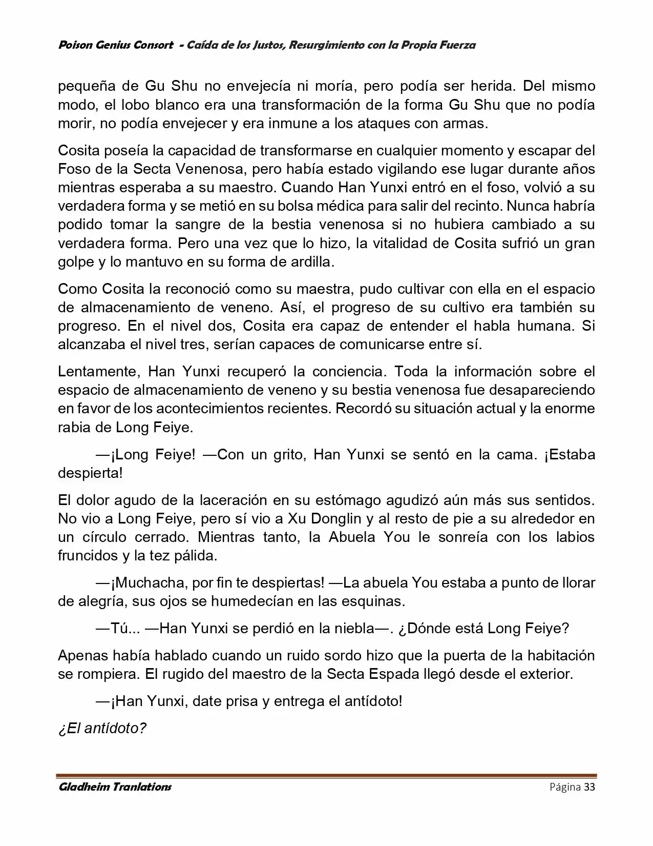 Poison Genious Consort (Novela) - Capítulo 389 - Página 33 - LectorTMOo