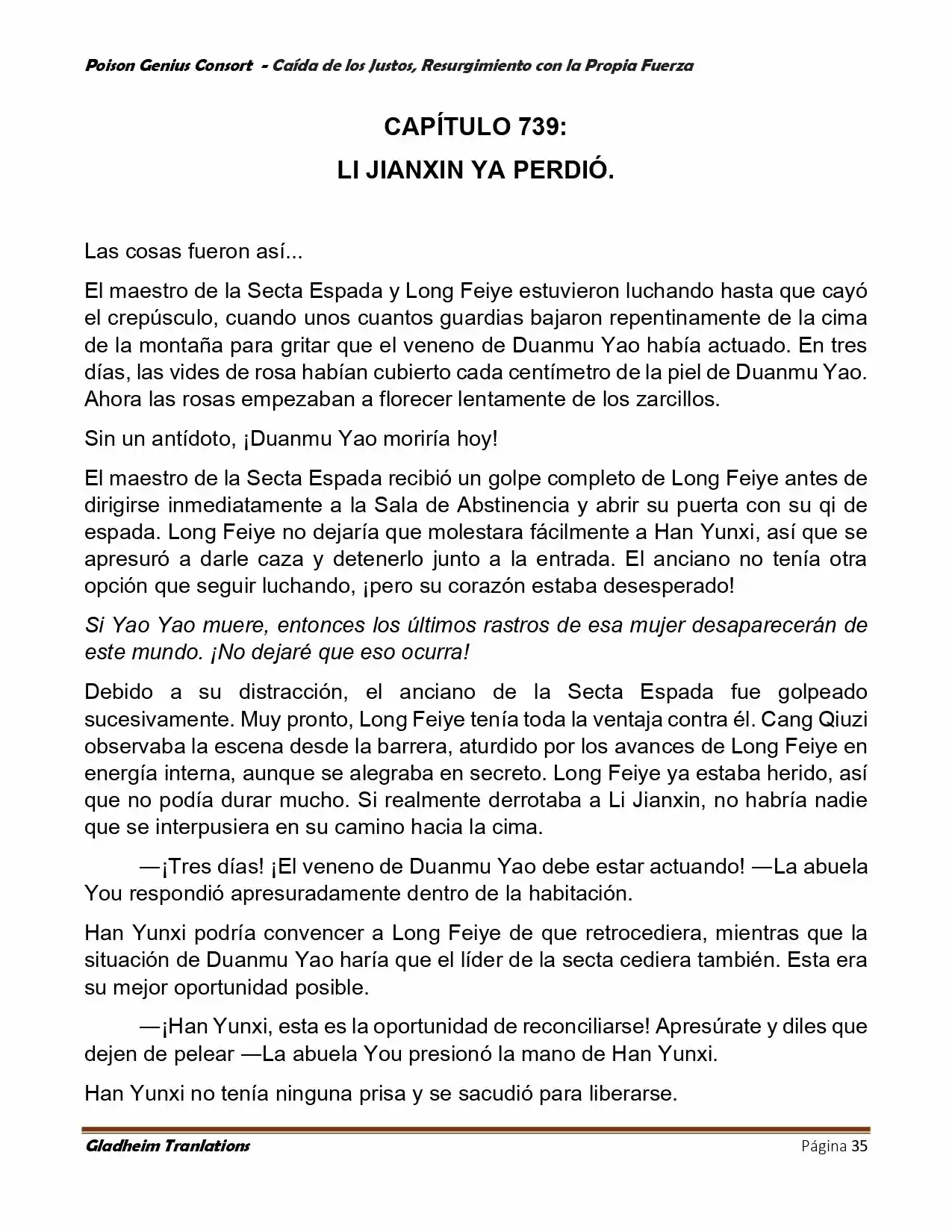 Poison Genious Consort (Novela) - Capítulo 389 - Página 35 - LectorTMOo