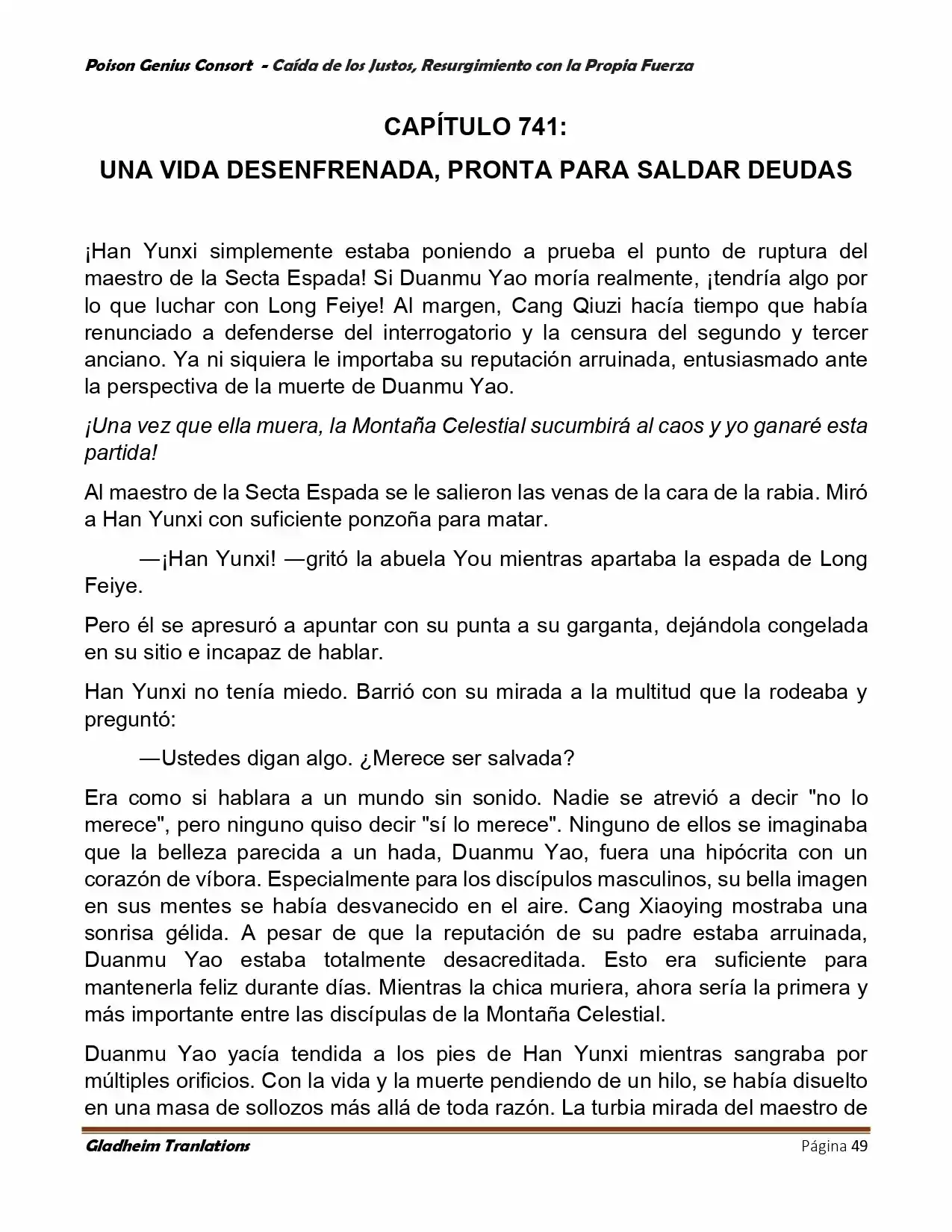 Poison Genious Consort (Novela) - Capítulo 389 - Página 49 - LectorTMOo