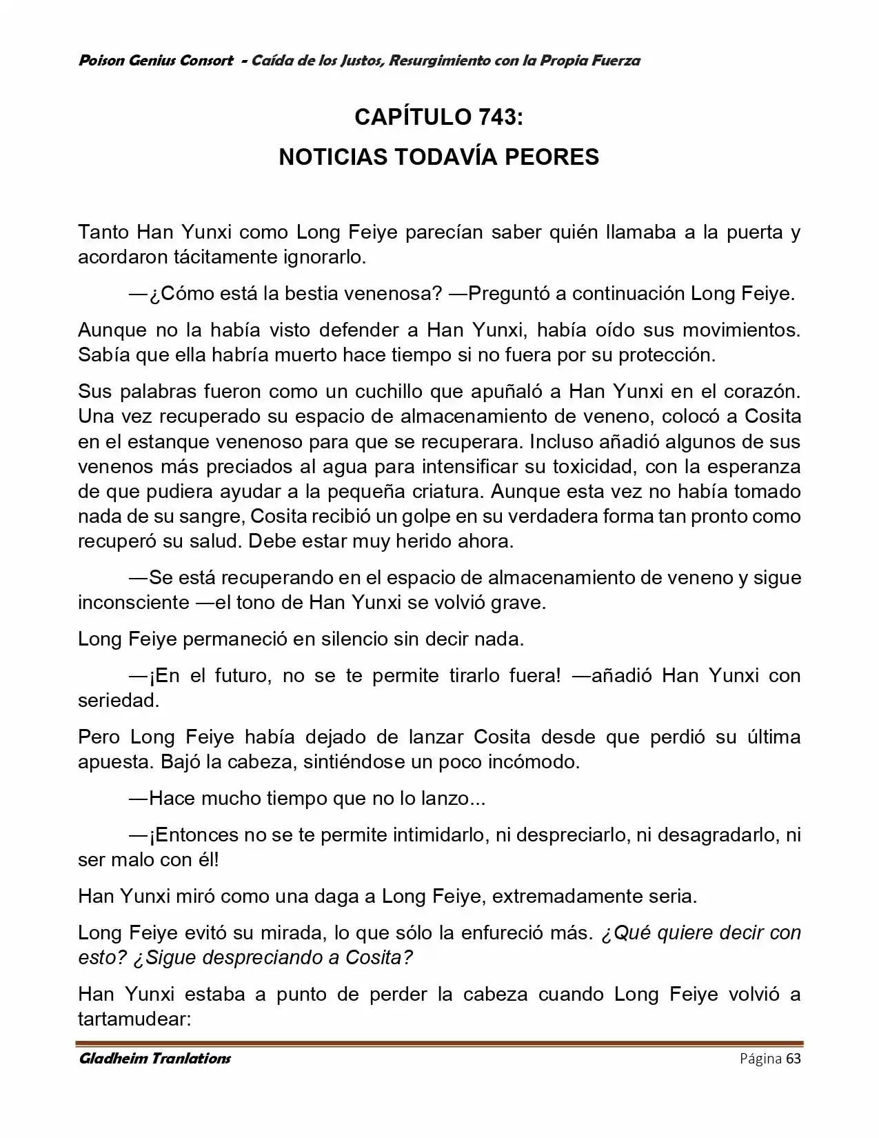 Poison Genious Consort (Novela) - Capítulo 389 - Página 63 - LectorTMOo