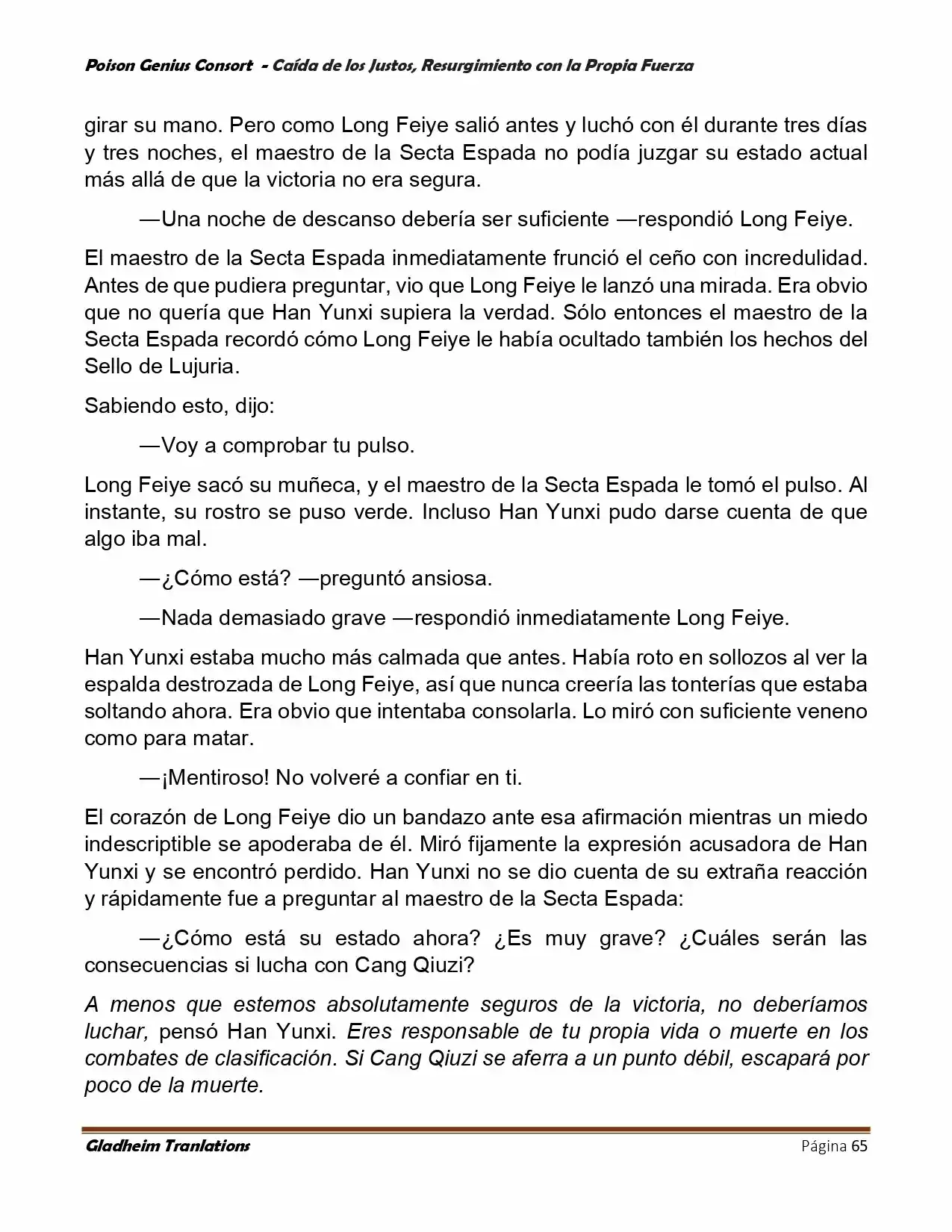 Poison Genious Consort (Novela) - Capítulo 389 - Página 65 - LectorTMOo