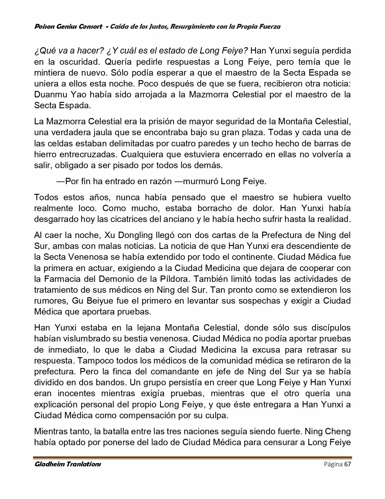 Poison Genious Consort (Novela) - Capítulo 389 - Página 67 - LectorTMOo