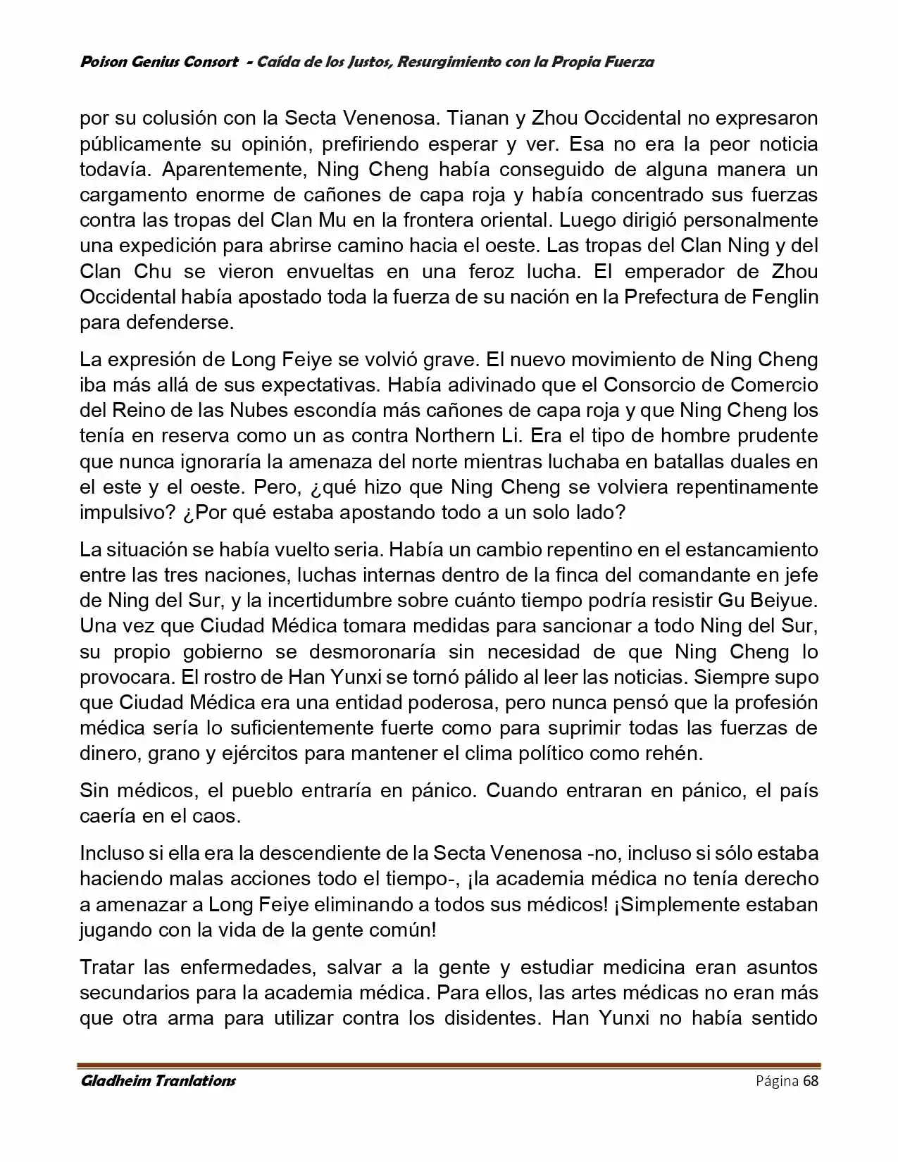 Poison Genious Consort (Novela) - Capítulo 389 - Página 68 - LectorTMOo