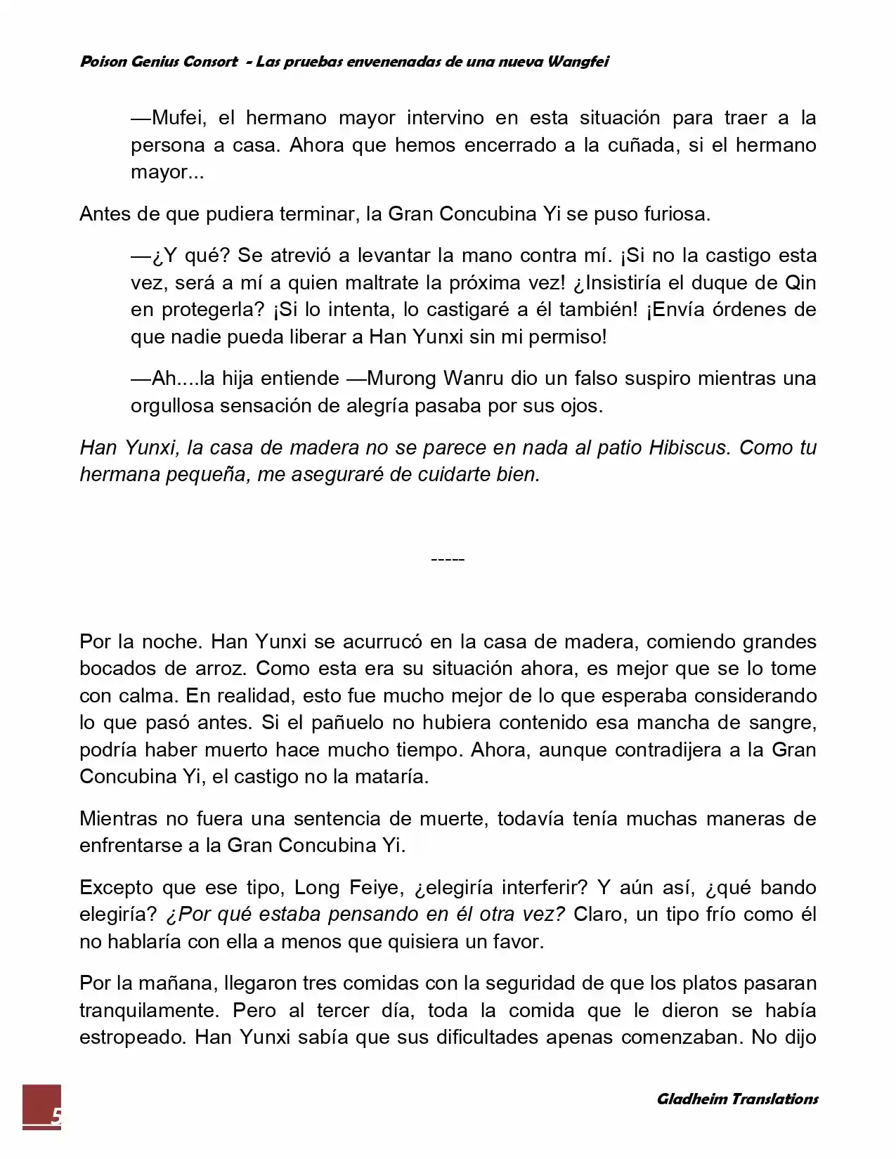 Poison Genious Consort (Novela) - Capítulo 39 - Página 5 - LectorTMOo
