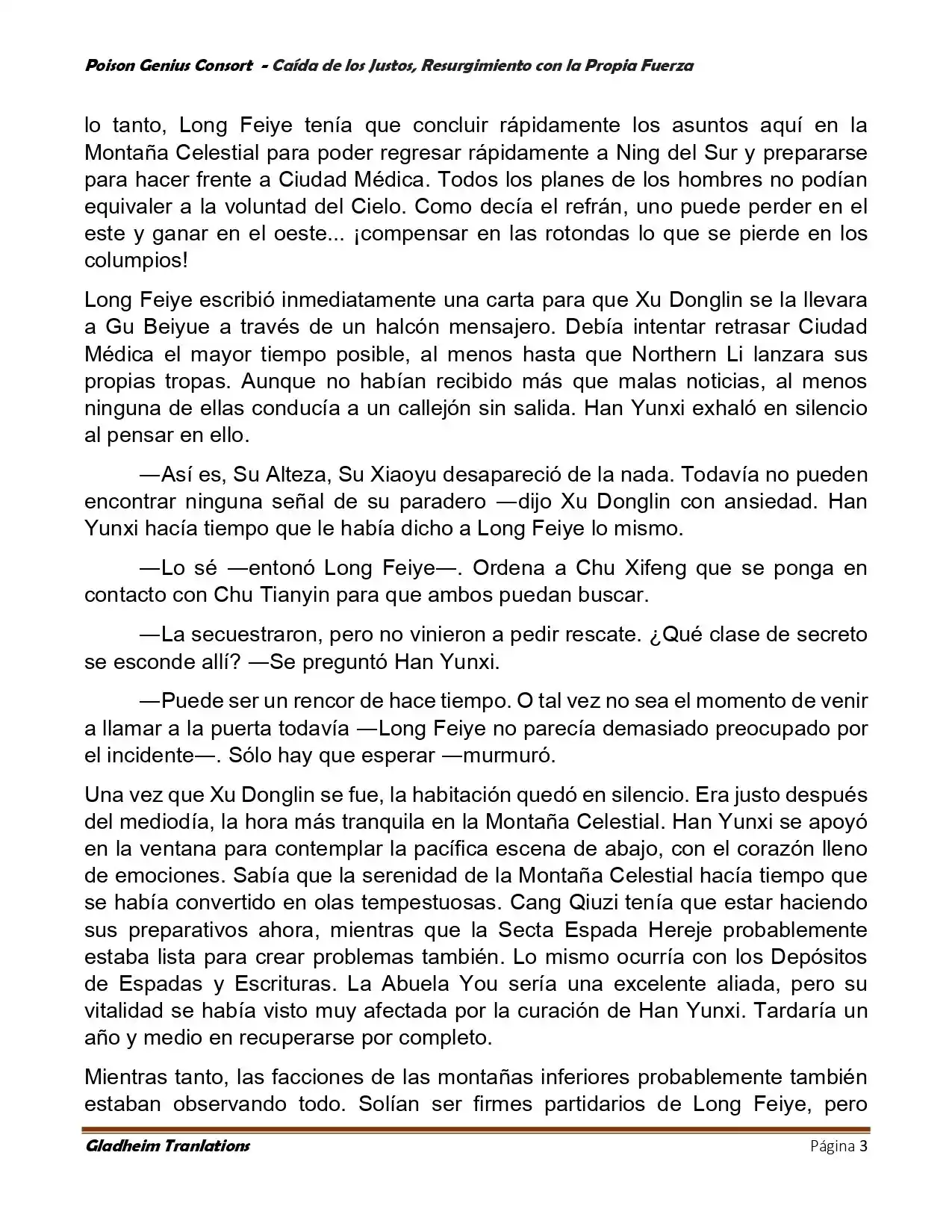 Poison Genious Consort (Novela) - Capítulo 390 - Página 3 - LectorTMOo
