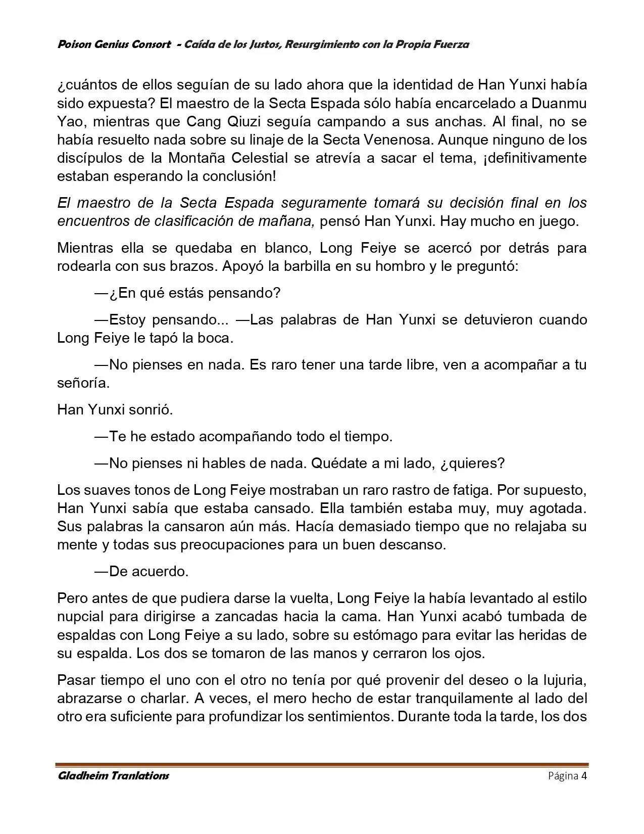 Poison Genious Consort (Novela) - Capítulo 390 - Página 4 - LectorTMOo