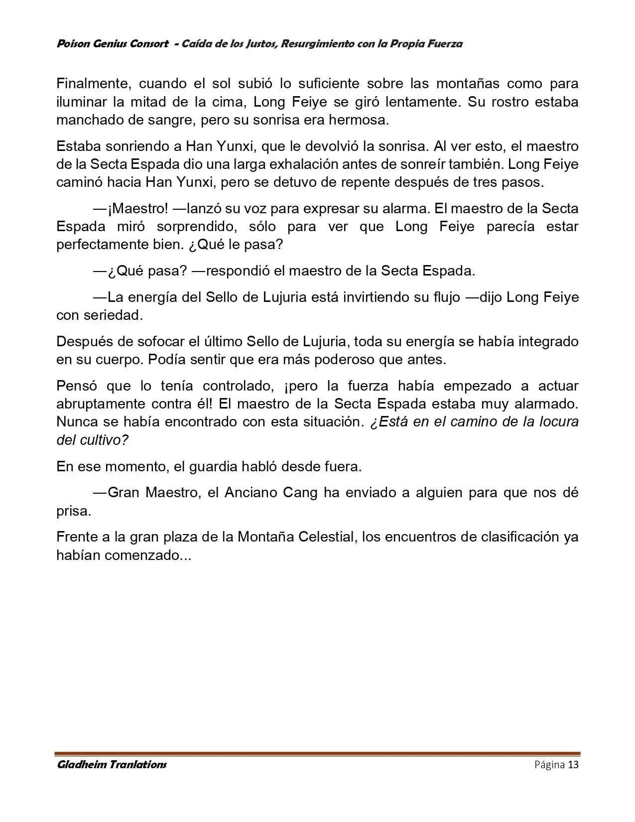 Poison Genious Consort (Novela) - Capítulo 390 - Página 13 - LectorTMOo