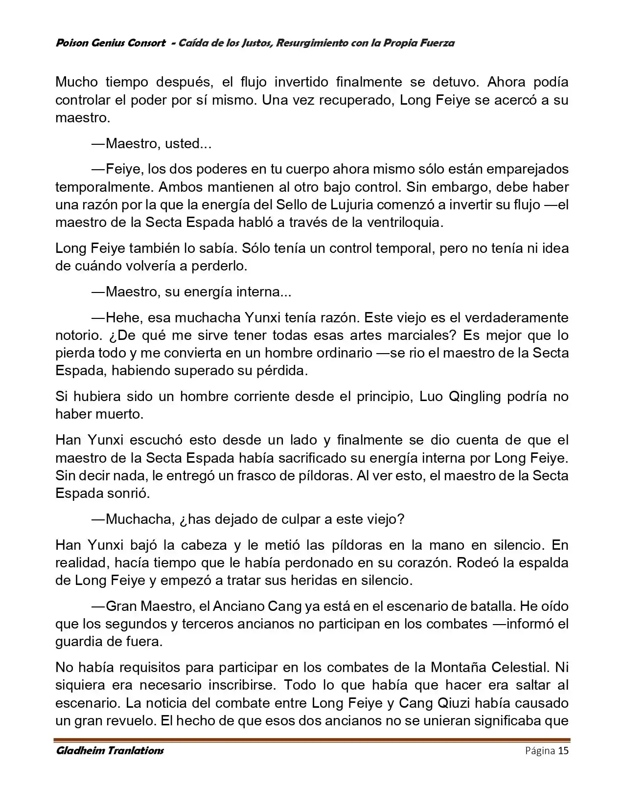 Poison Genious Consort (Novela) - Capítulo 390 - Página 15 - LectorTMOo