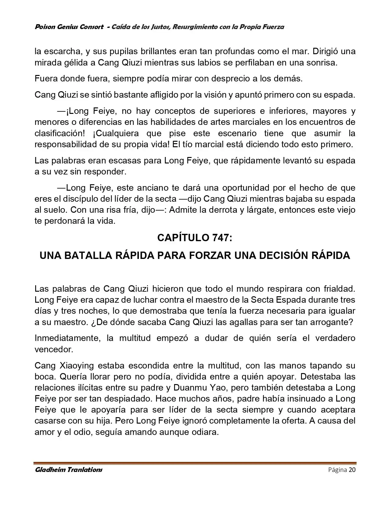 Poison Genious Consort (Novela) - Capítulo 390 - Página 20 - LectorTMOo