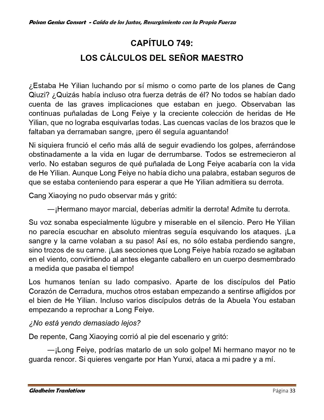 Poison Genious Consort (Novela) - Capítulo 390 - Página 33 - LectorTMOo