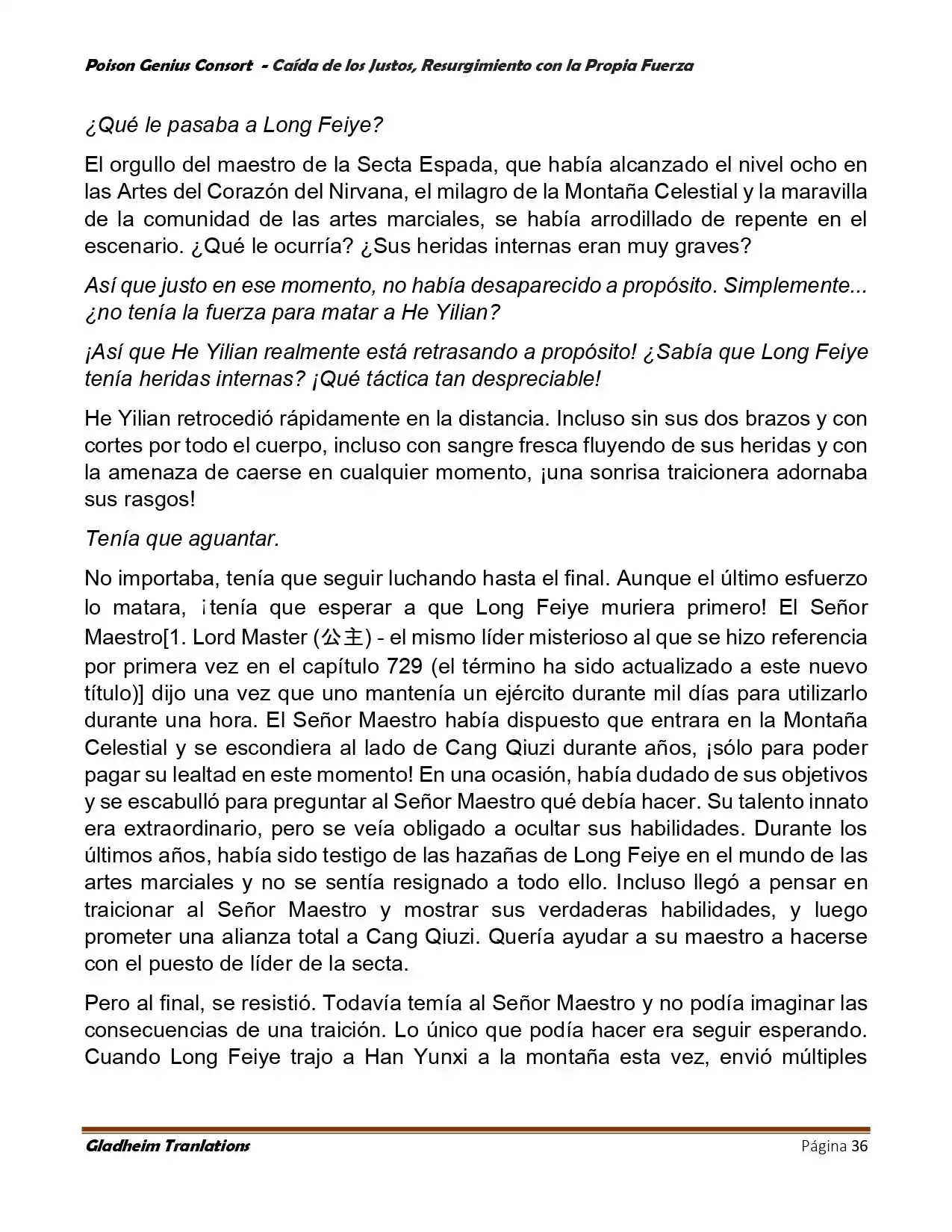 Poison Genious Consort (Novela) - Capítulo 390 - Página 36 - LectorTMOo