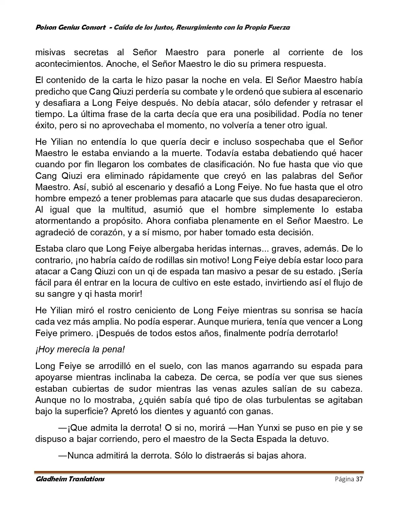Poison Genious Consort (Novela) - Capítulo 390 - Página 37 - LectorTMOo